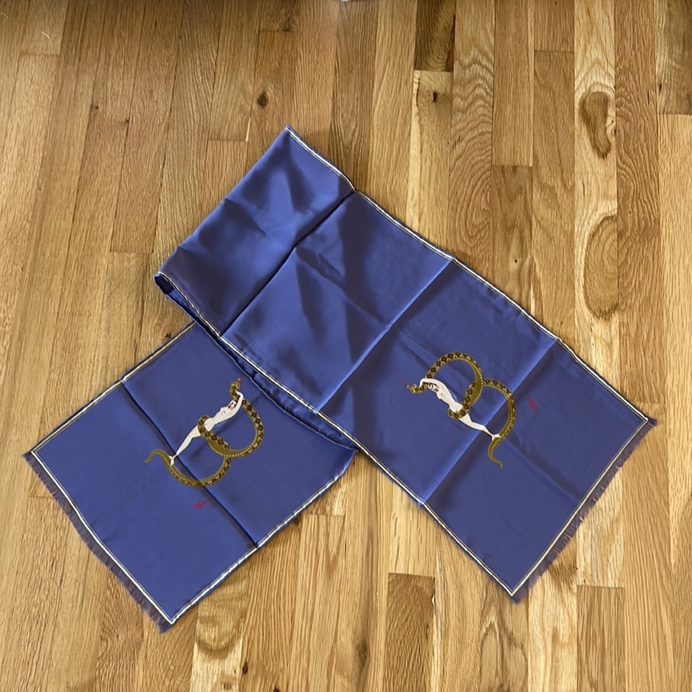 Erte silk scarf
